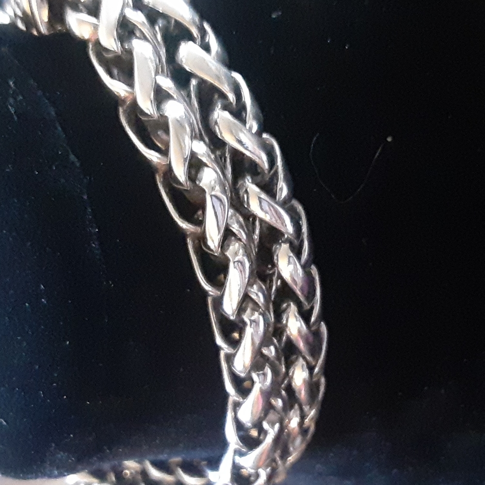 Silver Bracelet magnetic Clasp